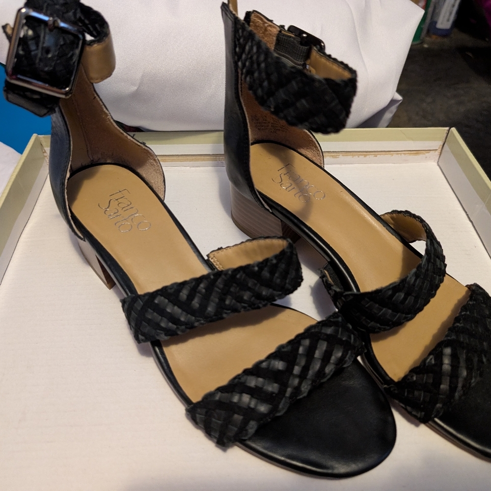 Franco Sarto Black Sandals
